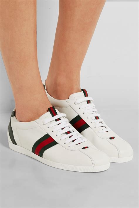 gucci stripe shoe|white Gucci sneakers women's.